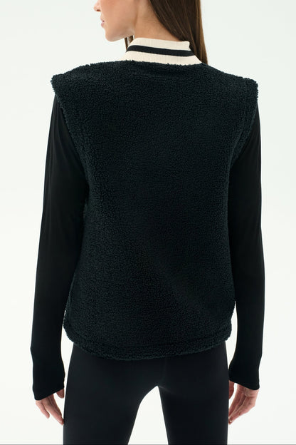 Splits59 Aster Sherpa Vest in Black