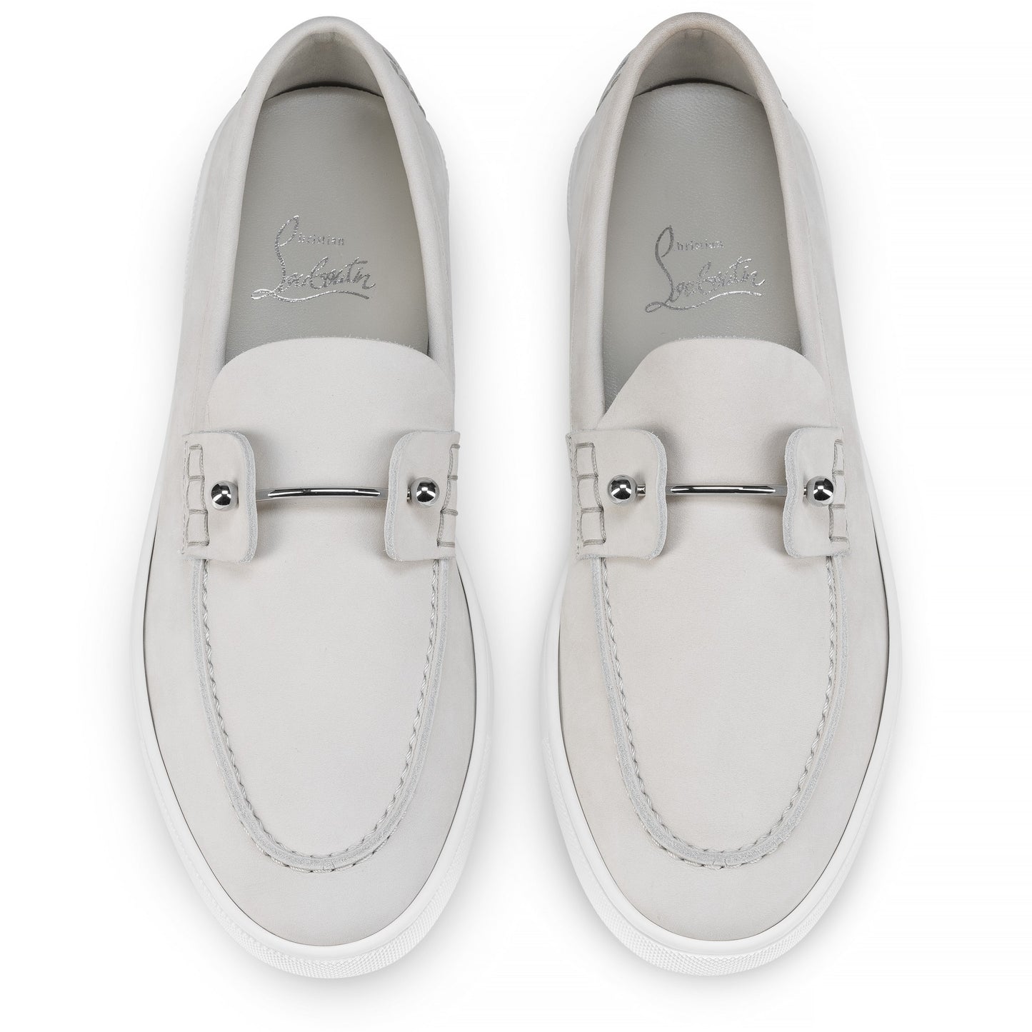 Christian Louboutin Chambeliboat Boat Shoes in Albatre | In-Store Only