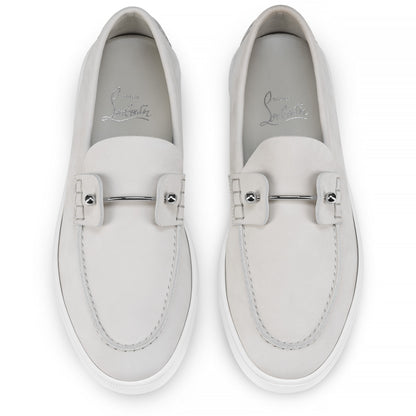 Christian Louboutin Chambeliboat Boat Shoes in Albatre | In-Store Only