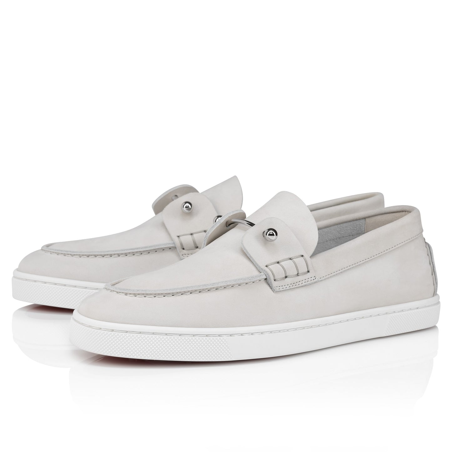 Christian Louboutin Chambeliboat Boat Shoes in Albatre | In-Store Only