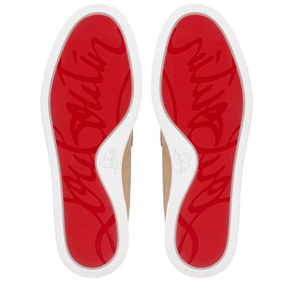 Christian Louboutin Chambeliboat Boat Shoes Reversed Nubuck Leather in Lionne | In-Store Only