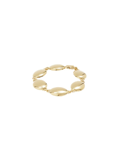 Ragbag Dualism Oval Bracelet in Gold