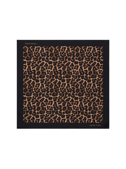 Anine Bing York Scarf in Leopard