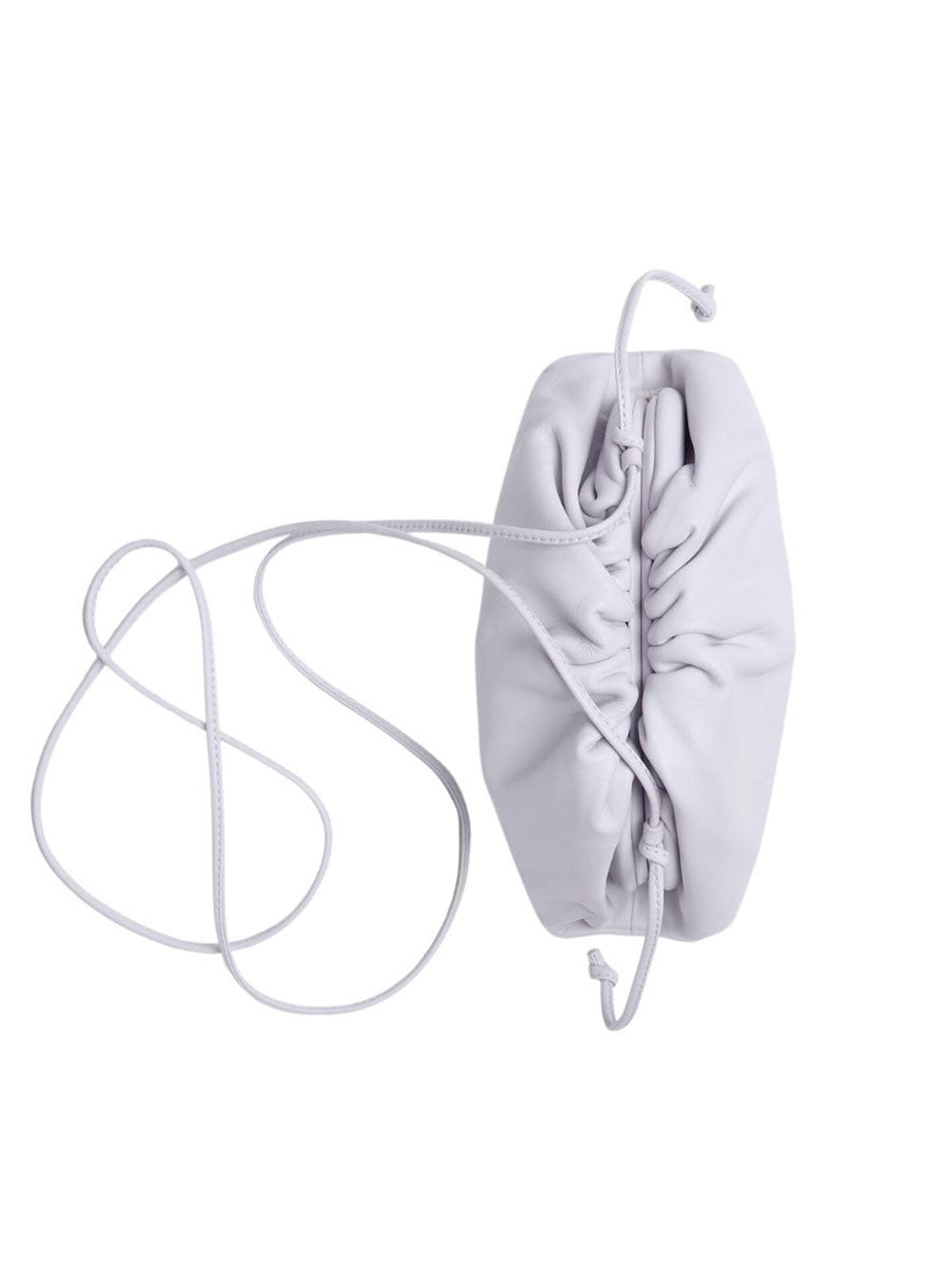 Bottega Veneta Silver Leather Mini Pouch Bag Bottega Veneta | The Luxury  Closet
