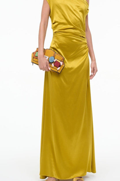 Staud Couch Pouch in Goldenrod