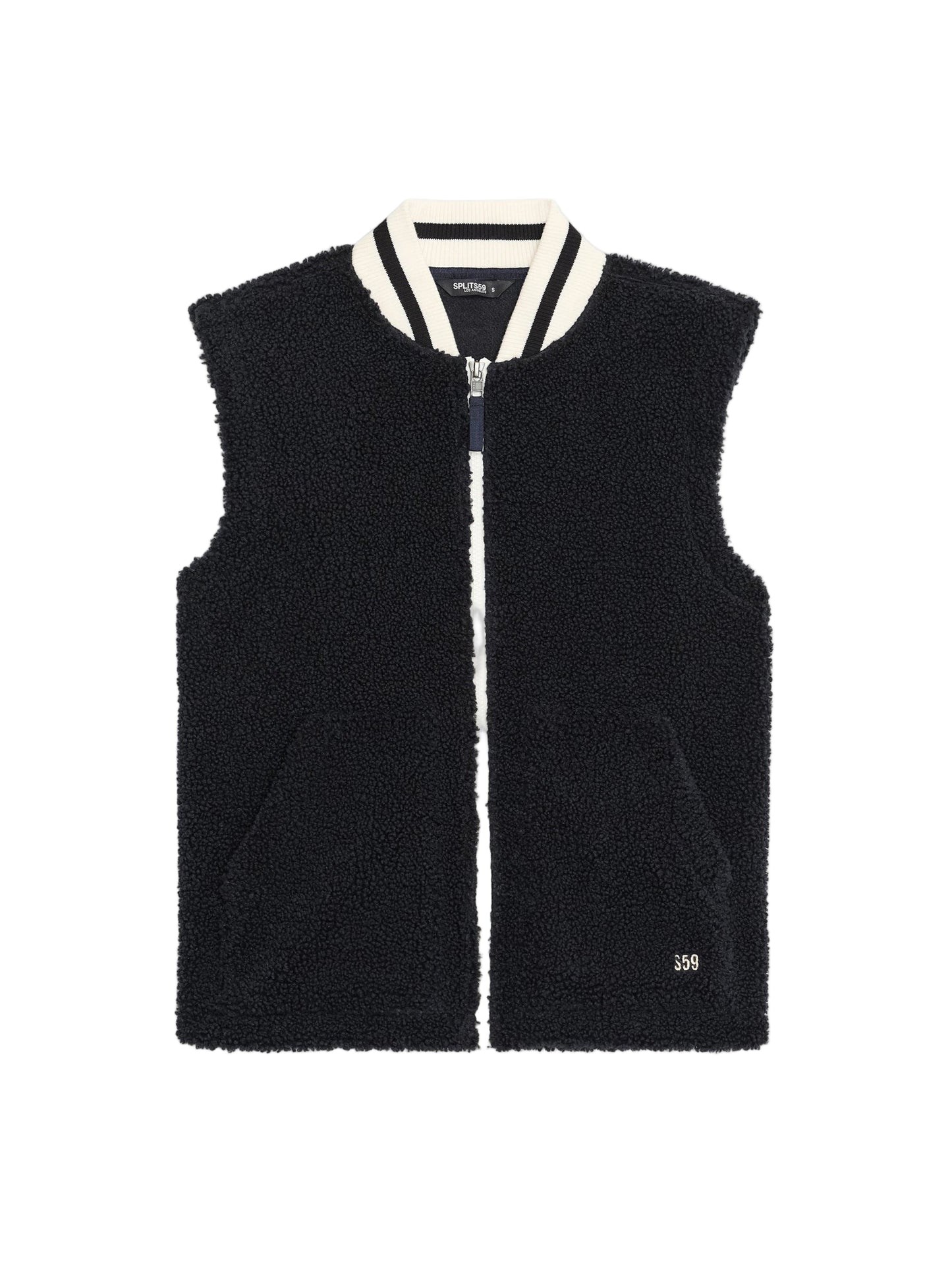 Splits59 Aster Sherpa Vest in Black