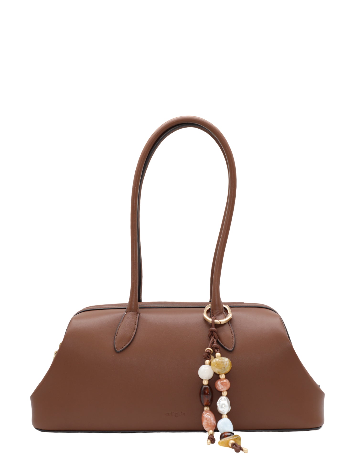 Cult Gaia Raia Satchel in Saddle
