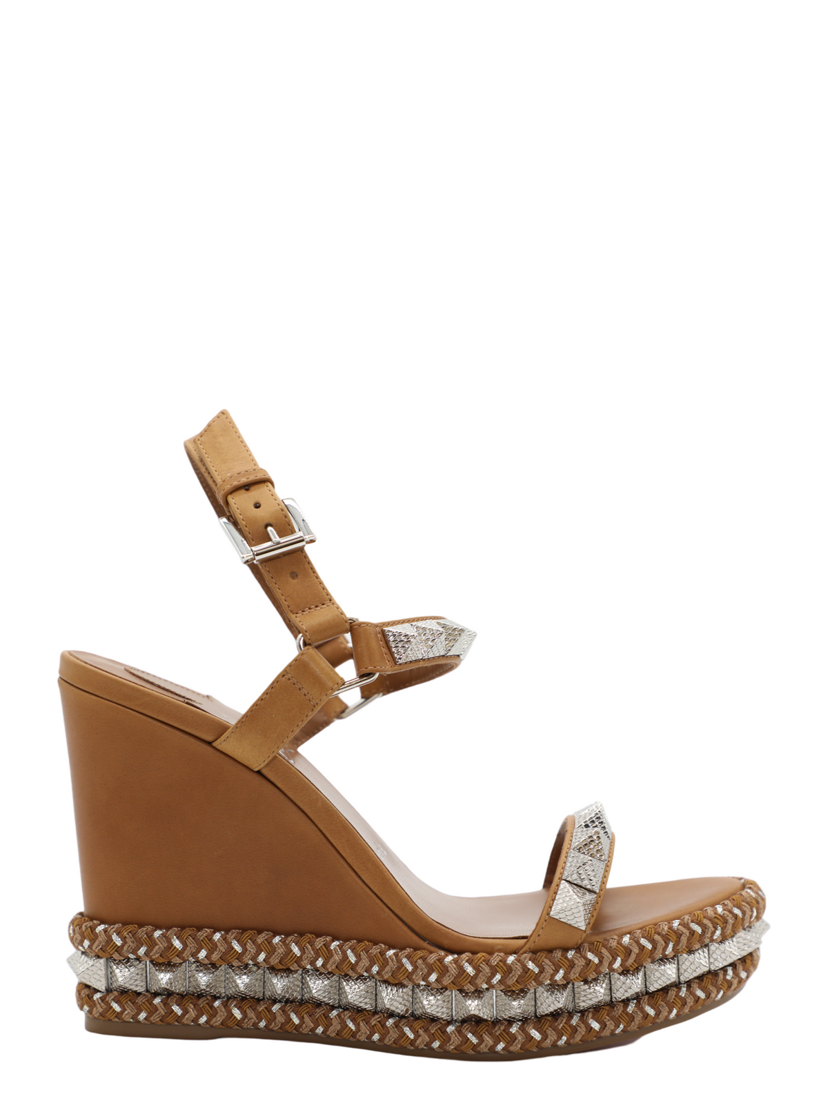 Christian Louboutin Pyraclou 110 mm Espadrilles in Terra | In
