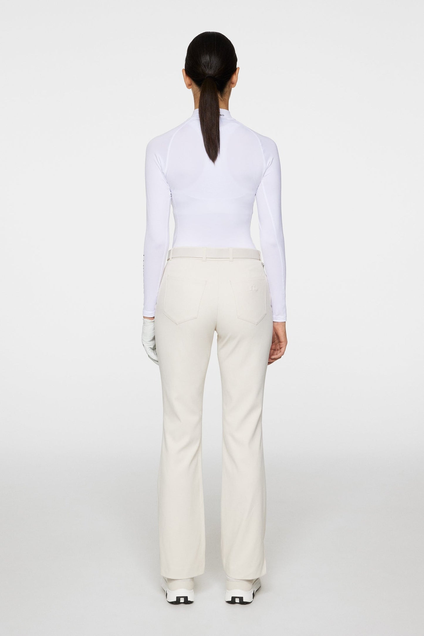 J.Lindeberg Flare Pant in Moonbeam