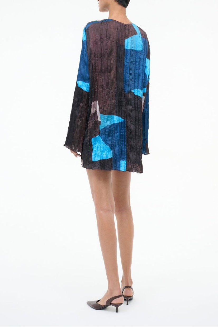 Staud Kona Dress in Blue Prism