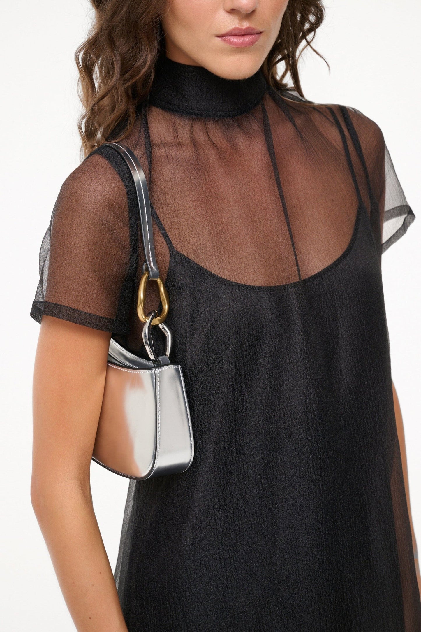 Staud Ollie Bag in Chrome