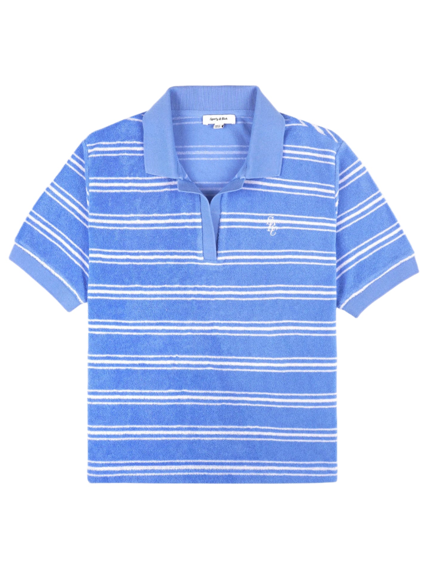 Sporty & Rich SRC Terry Polo in Juniper