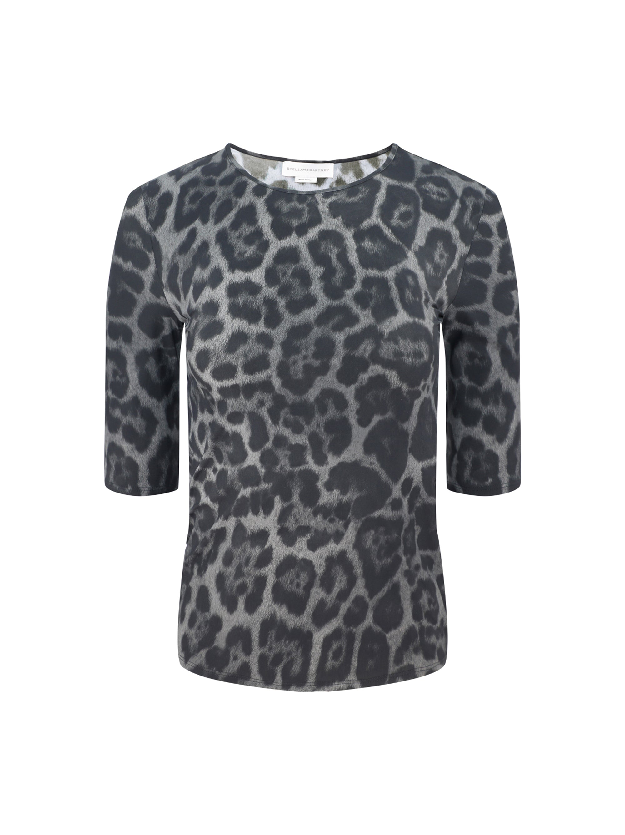 Stella McCartney Leopard Print Top in Ash Grey – Leigh's of