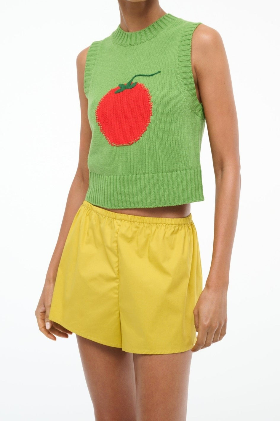Staud Pingo Sweater in Roma Leaf