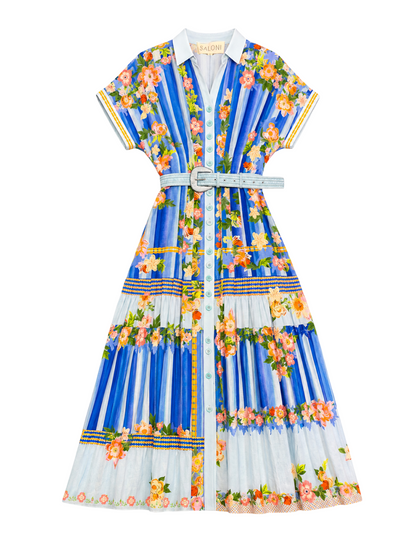 Saloni Riya B Dress in Floral River