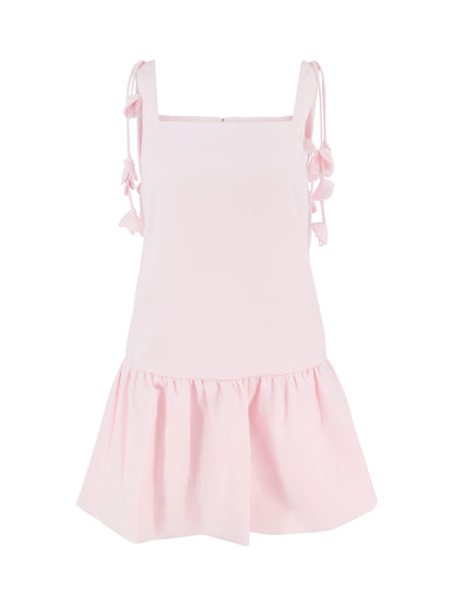 Self-Portrait Pink Flower Taffeta Dress