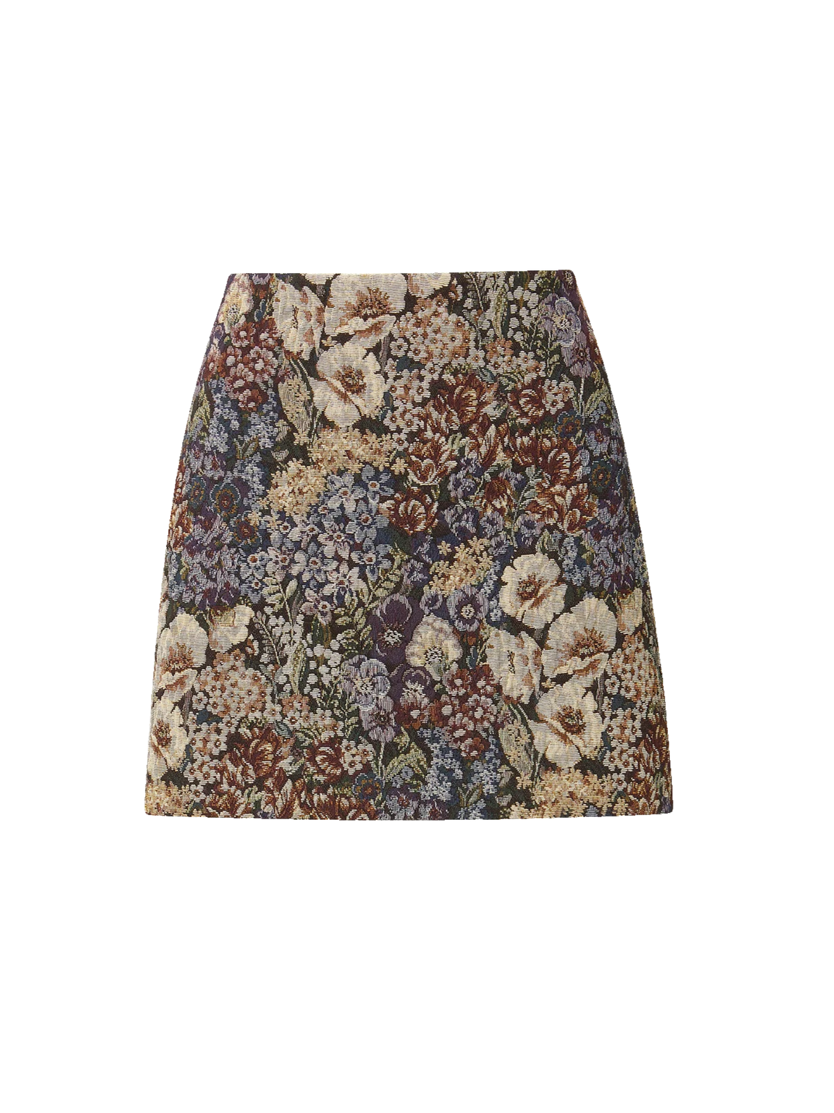 Veronica Beard Ohemia Skirt in Dark Eggplant Multi