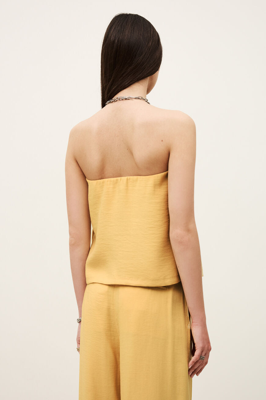 BA+SH Deborah Bustier Top in Paille