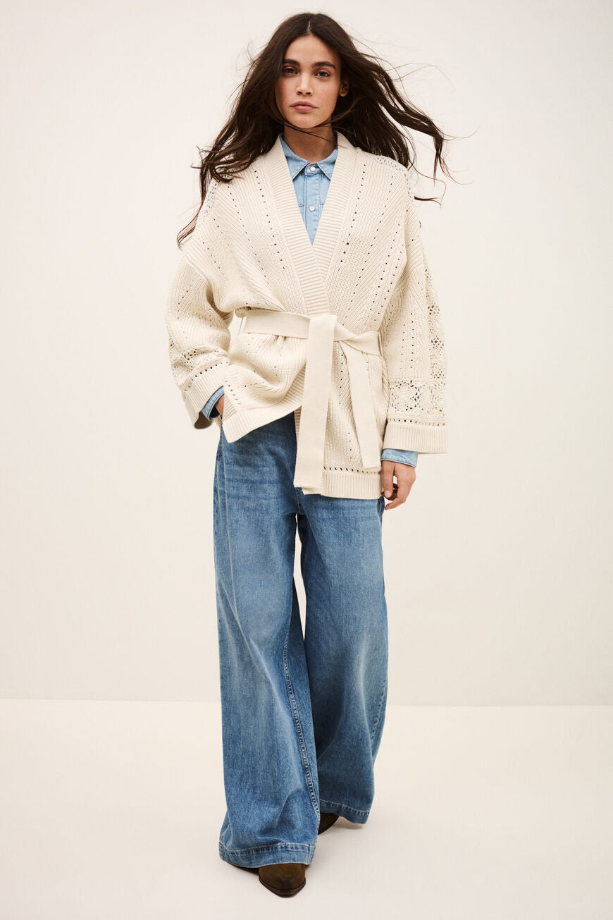BA+SH Cardigan Perine in Ecru