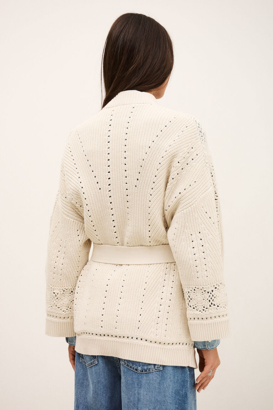 BA+SH Cardigan Perine in Ecru