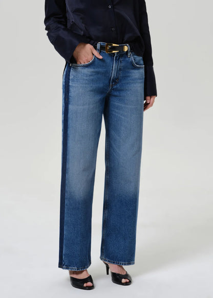 Citizens of Humanity Lindz Easy Straight Tuxedo Stripe Jean in Liro