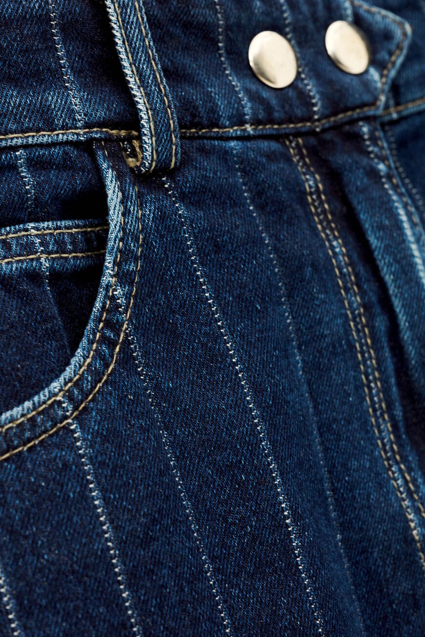 BA+SH Romy Column Skirt in BlueJeans