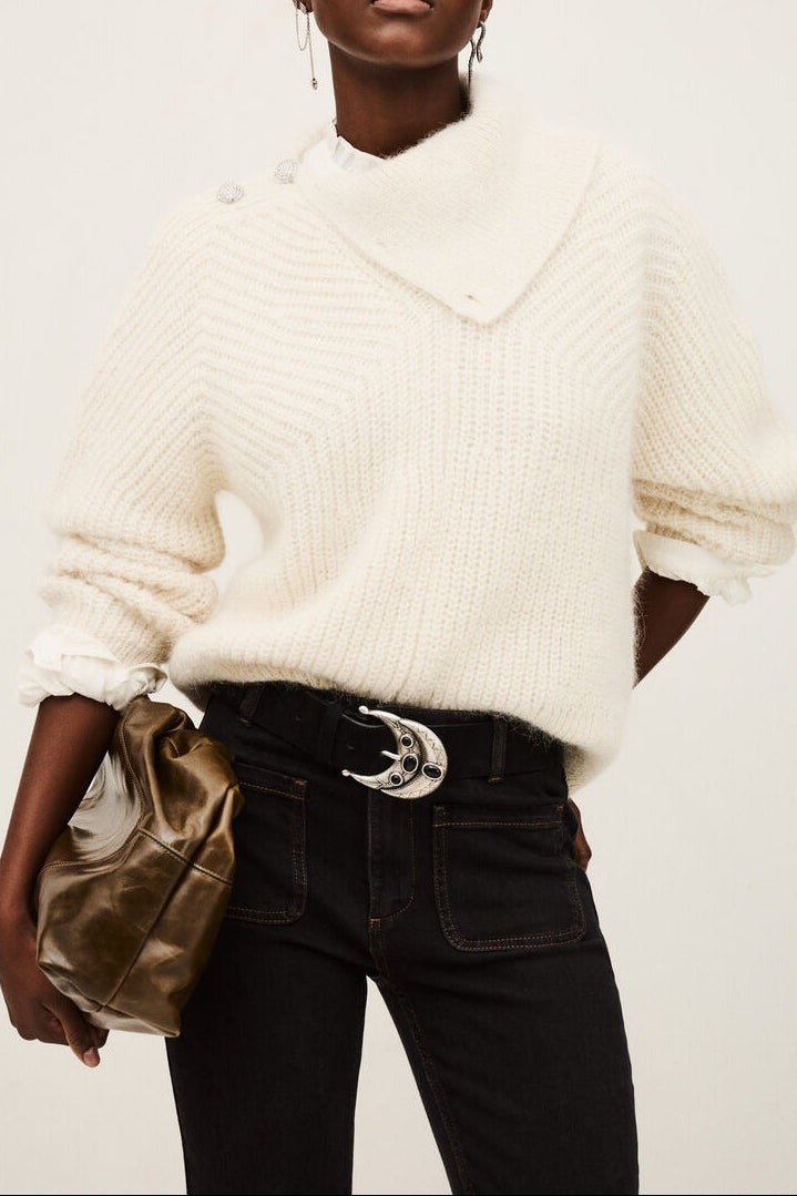 BA+SH Jumper Roumane in Ecru