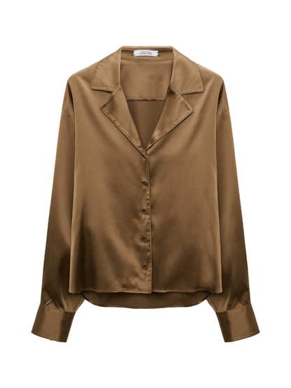 Dorothee Schumacher Sense of Shine Top in Porcini