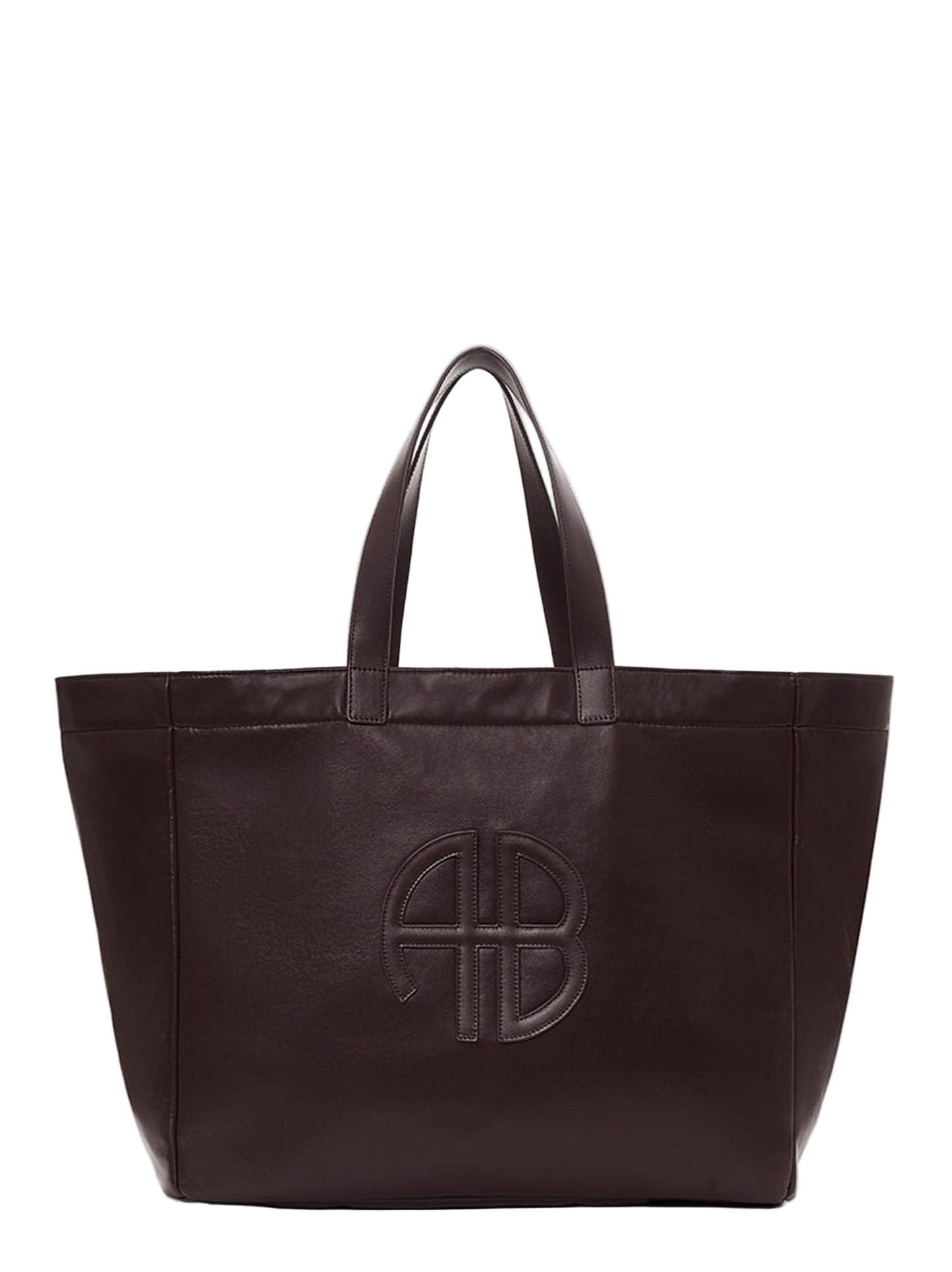 Anine Bing Large Rio Tote in Dark Brown