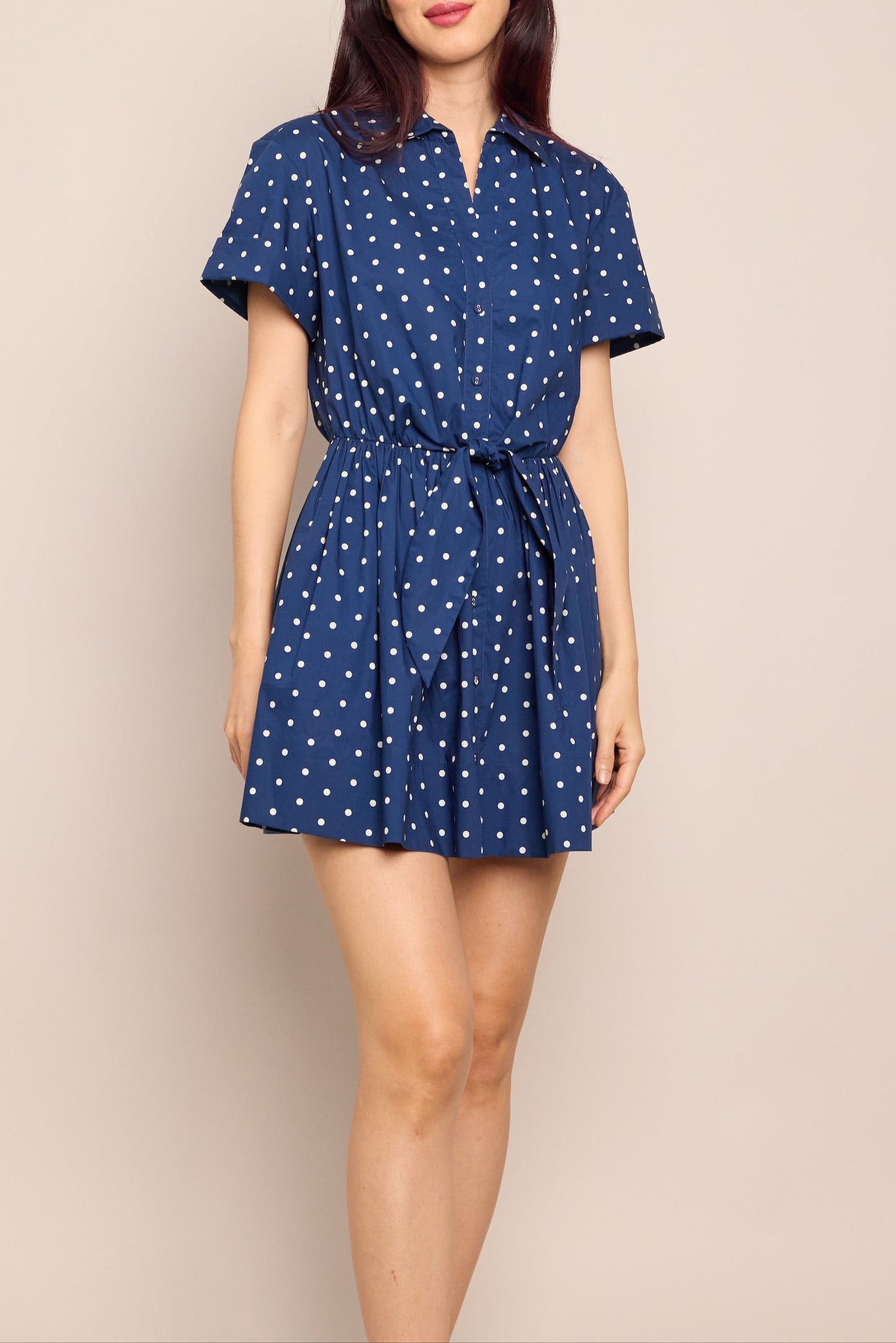 Cara Cara Asbury Mini Dress in Dots Navy