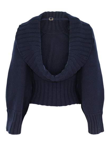 Cult Gaia Milika Sweater in Deep Lake