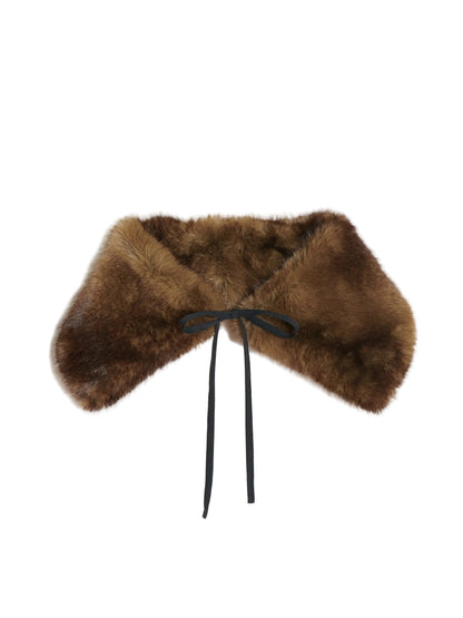 Apparis Eliza Faux Collar in Mink