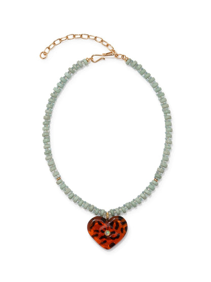 Lizzie Fortunato Pia Necklace in Leopard Multi