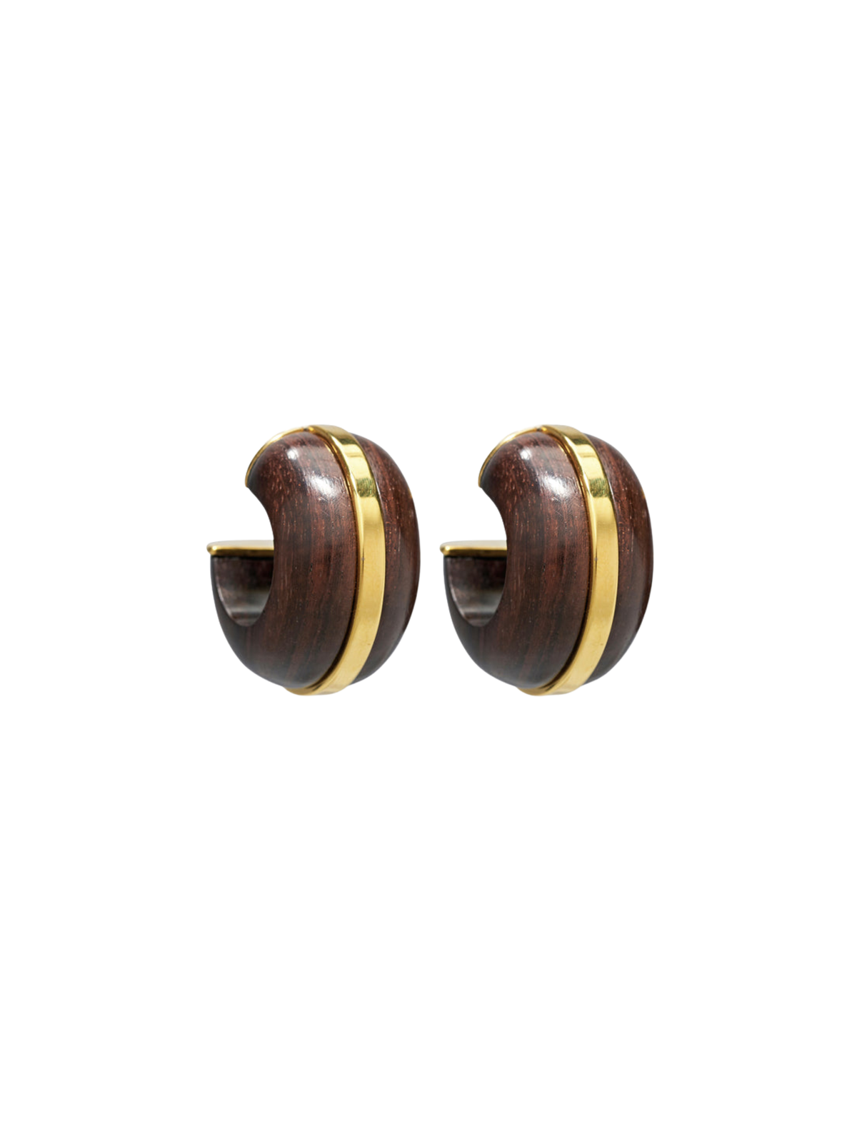 Halo Hoops in Acacia Wood