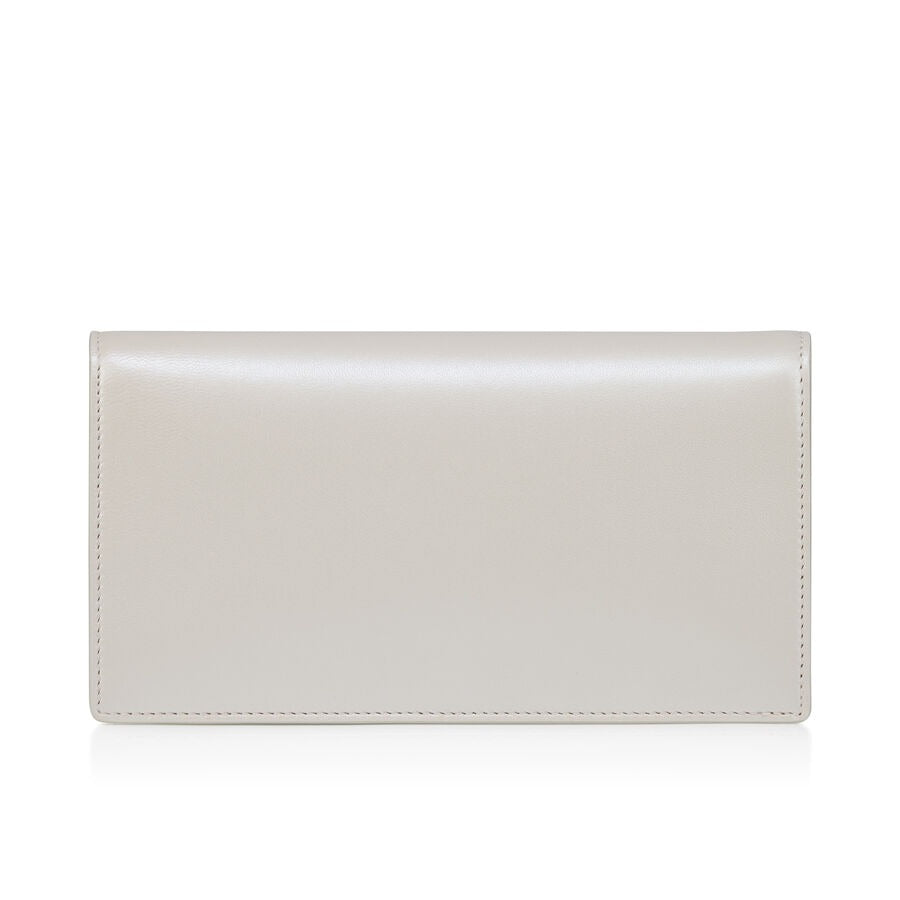 Christian Louboutin Bettina Clutch Nappa in Perle White/Silver | In-Store Only