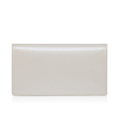 Christian Louboutin Bettina Clutch Nappa in Perle White/Silver | In-Store Only