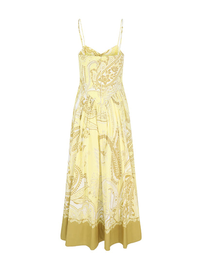 Hemant and Nandita Fiza Strappy Dress in Light Yellow