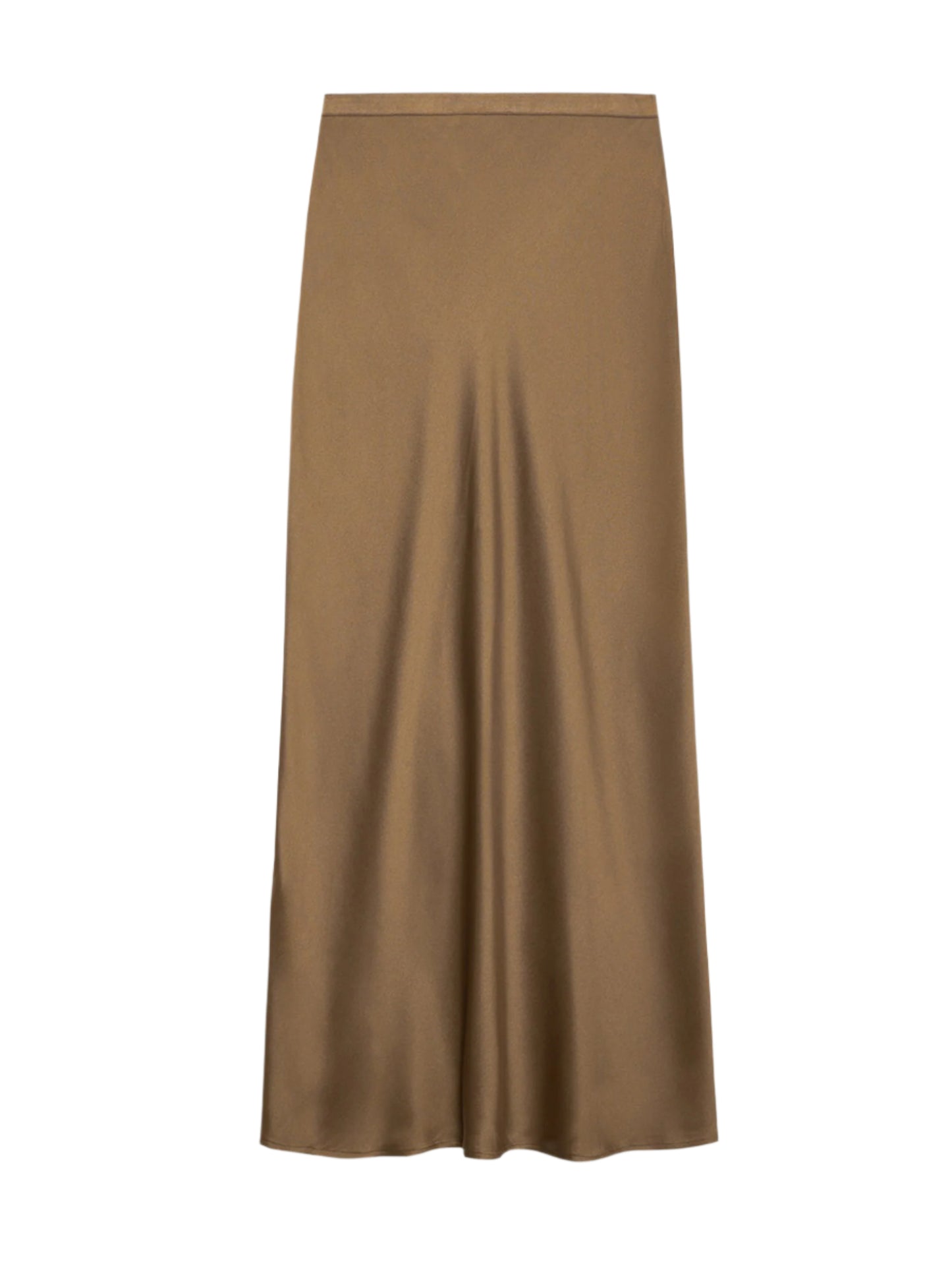 Anine Bing Bar Silk Skirt in Sepia