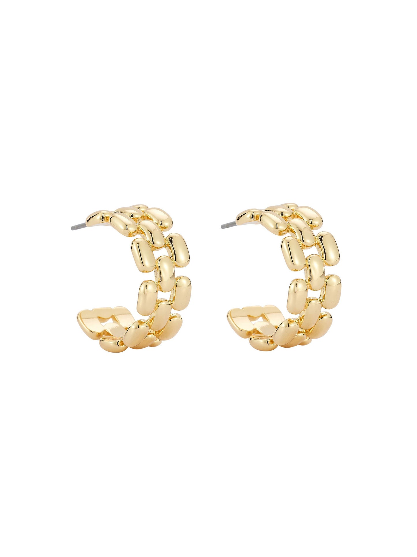 Mignonne Gavigan Eleanor Hoops in Gold
