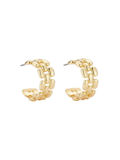 Mignonne Gavigan Eleanor Hoops in Gold