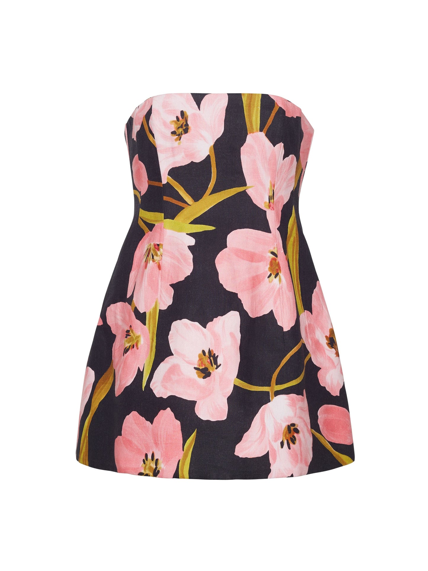 Cara Cara Ines Mini Dress in Marais Bloom Black