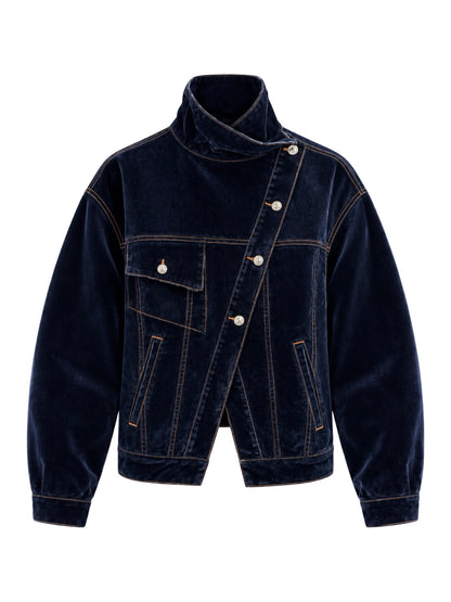 May Mashiah Rebecca Jacket in Midnight Velvet
