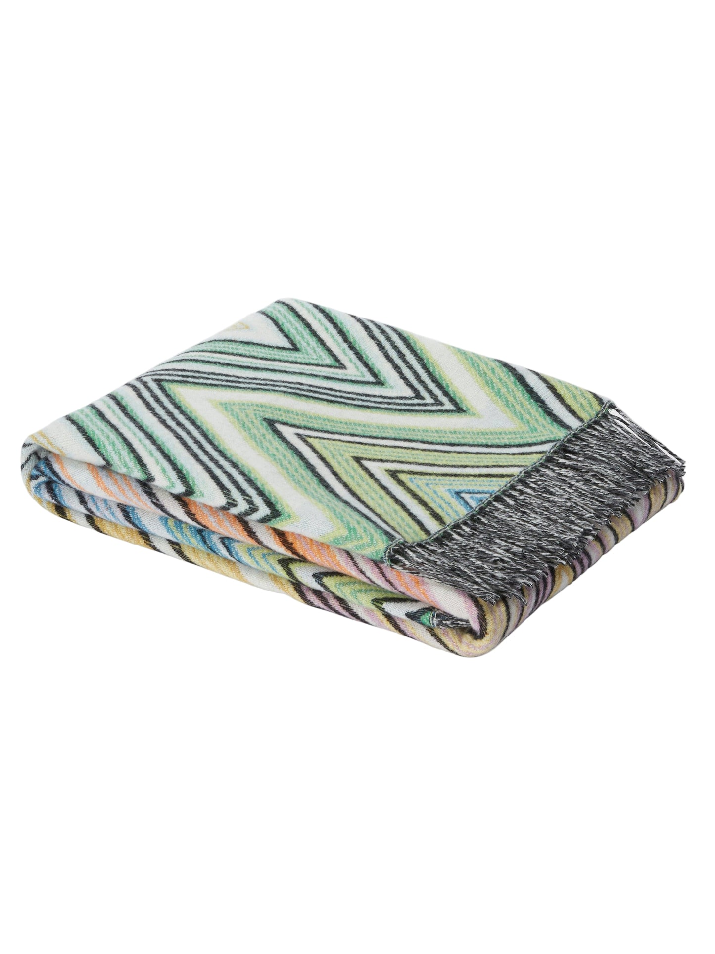 Missoni Plume Plaid Blanket in Green