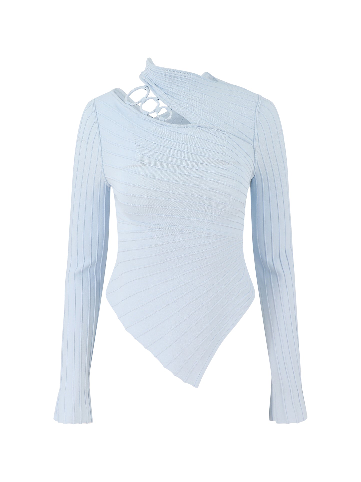 Cult Gaia Tayla Knit Top in Coastal