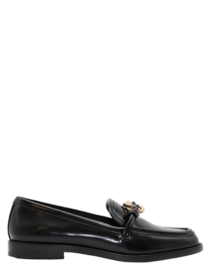 Loeffler Randall Roma Loafer With Hardware in Black