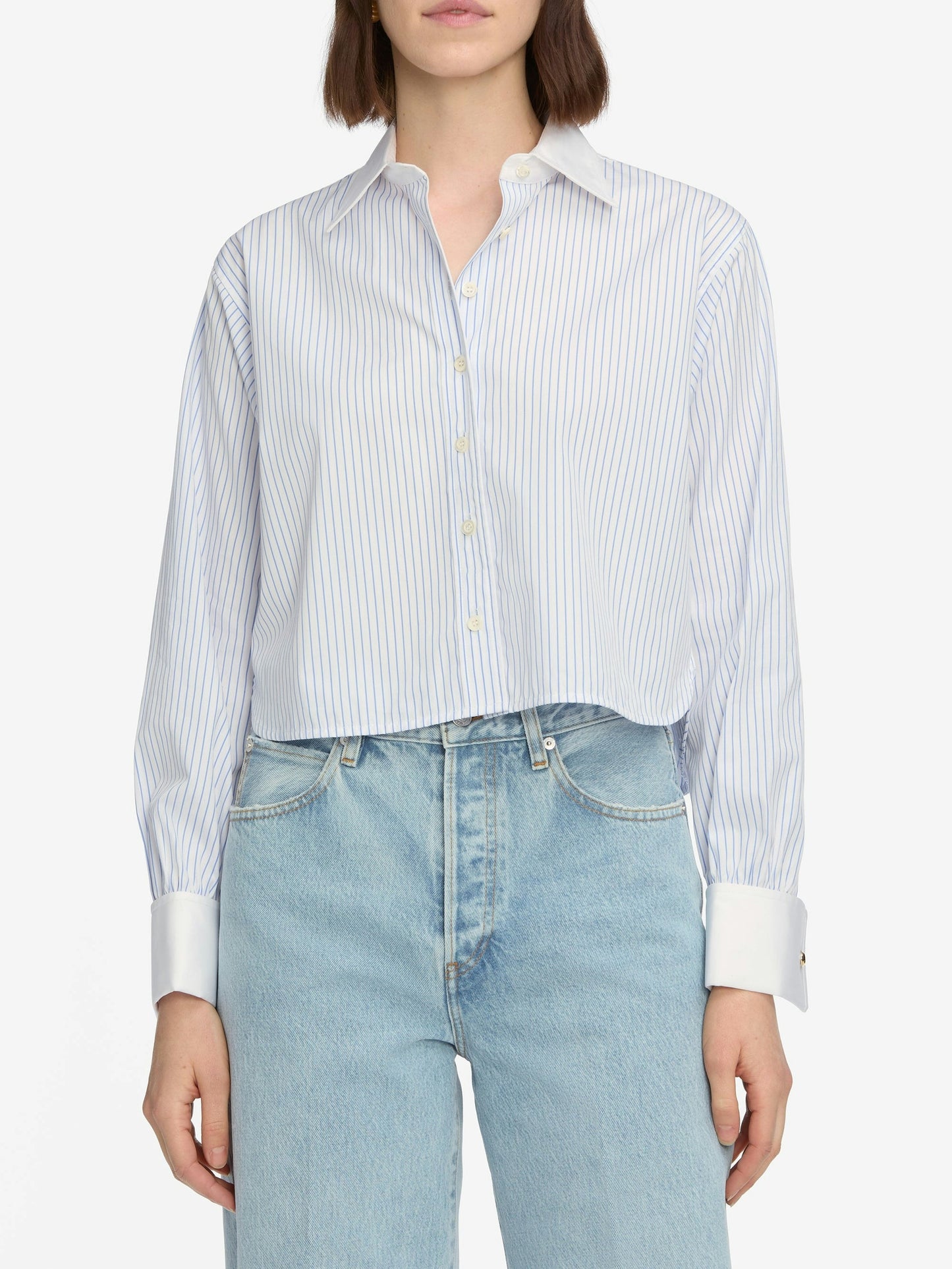 Frame Charles Shirt in Oxford Blue Multi