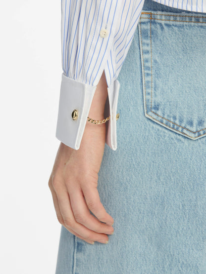 Frame Charles Shirt in Oxford Blue Multi