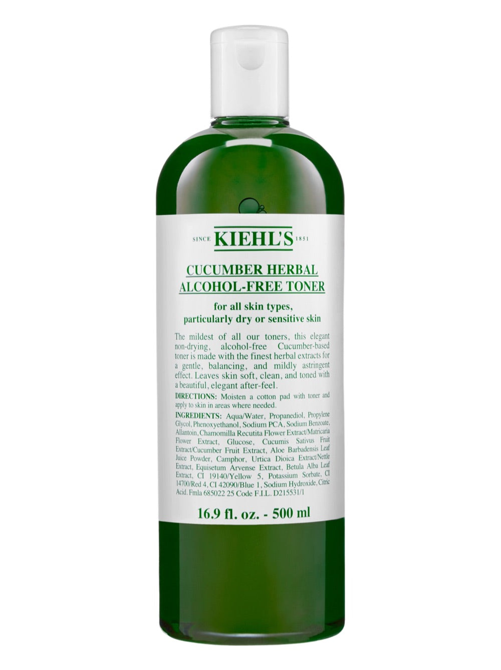 Kiehl's Cucumber Herbal Alcohol Free Toner - 500ml