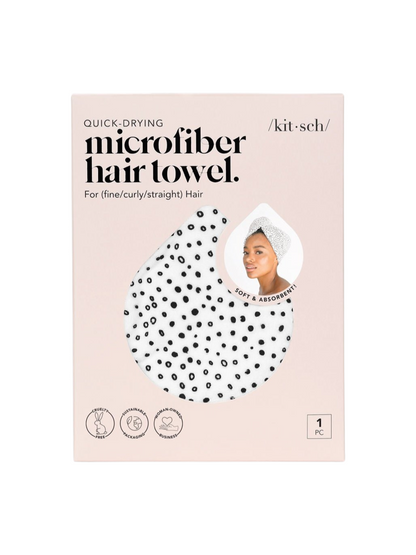 Kit-sch Micro Dot Microfiber Hair Towel