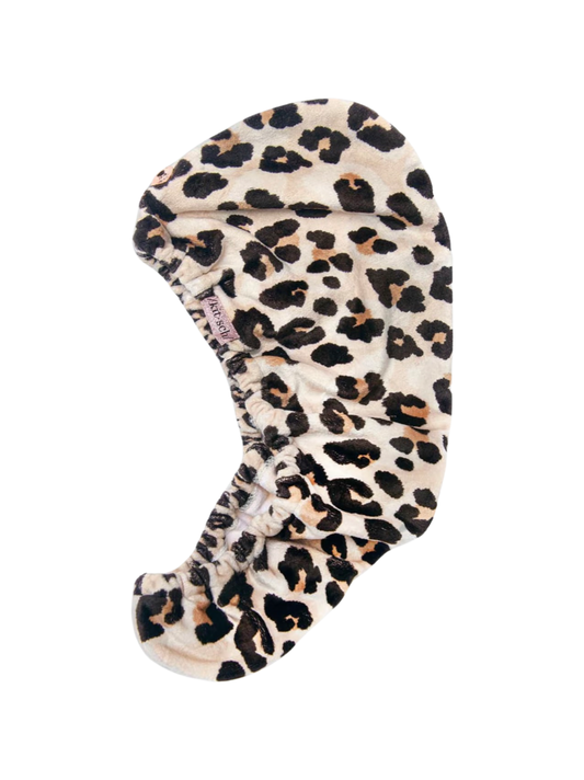 Kit-sch Leopard Microfiber Hair Towel